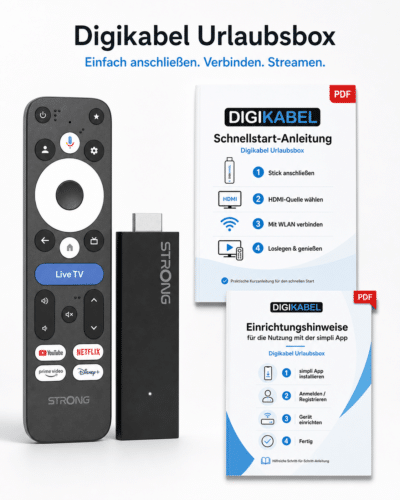 Digikabel Urlaubsbox – Streaming-Stick für österreichisches Fernsehen unterwegs