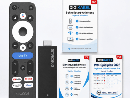 Digikabel Fußball-Sommer Box – Streaming-Stick für österreichisches Fernsehen unterwegs